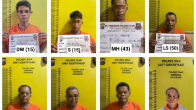 Polres Siak Tetapkan 8 Tersangka dalam Kasus Kerusuhan di PT. SSL Desa Tumang