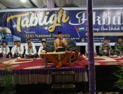 Koramil 12/LP Hadiri Tablig Akbar Dan Penggalangan Dana Untuk Palestina Di Desa Hajoran