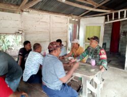 Babinsa Koramil 04/L.Bilik, Ciptakan Rasa Aman Jaga Kerukunan Warga Desa Binaan