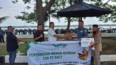 BNCT Salurkan 5 Ekor Sapi dan 1 Kambing di Momen Iduladha Bersama Stakeholder, PWI, dan Komunitas Supir Truk