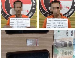 Pengedar dan Pengguna Sabu Dibekuk Sat Narkoba Polres Belawan