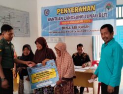 Babinsa Koramil 09/NL Menghadiri Dampingi Penyaluran Bantuan Langsung Tunai Dana Desa BLT DD