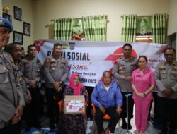 Kapolres Toba,PJU dan Bhayangkari Gelar Baksos dan Anjangsana