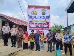 Polda Sumut Perbaiki Rumah Warga Prasejahtera di Namorambe dalam Peringatan HUT Bhayangkara ke-79