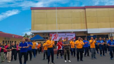 Polres Sibolga Olahraga Bersama Instansi Terkait Dan Masyarakat