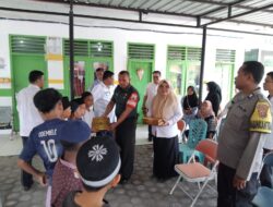 Koramil 01/AK Menghadiri Pelaksanaan Sunat Massal dalam Rangka HUT Kabupaten Labura ke-17 di Desa Londut