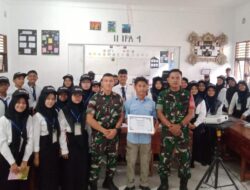 Babinsa Koramil 08/RP Berikan Materi Latihan Dasar Kepemimpinan Dengan Thema “Bhineka Tunggal Ika”