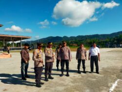 Kapolres Pakpak Bharat Cek Kesiapan Pelaksanaan HUT Bhayangkara Ke – 79 Di Lapangan Napasengkut.