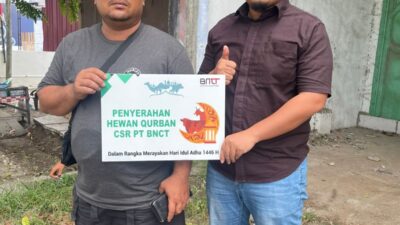 BNCT Serahkan Hewan Kurban kepada Asosiasi Supir PSTP Belawan