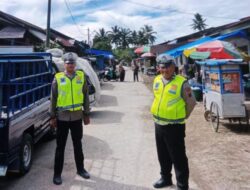 Pasar Rakyat ( Onan ) Jadi Sasaran KRYD Patroli Dialogis Personil Pos Pelayanan Sibande.