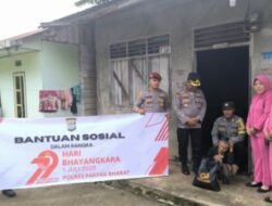 Polres Pakpak Bharat Berikan Bantuan Sosial Kepada Masyarakat Dalam Rangka HUT Bhayangkara 01 Juli 2025.