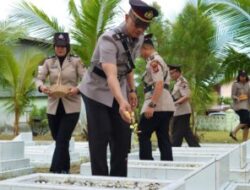 Polres Pelabuhan Belawan Gelar Ziarah ke Makam Pahlawan Sambut Hari Bhayangkara ke-79