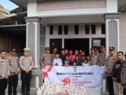 Momen HUT Bhayangkara Ke – 79 Tahun Polres Pakpak Bharat Kunjungi Dan Berbagi Di Panti Asuhan Yayasan Pelita Pancasila Asa Nduma Karina.