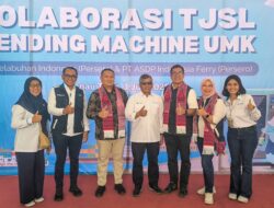 Pelindo 1 dan PT ASDP Indonesia Ferry Hadirkan Vending Machine Untuk UMK di Danau Toba