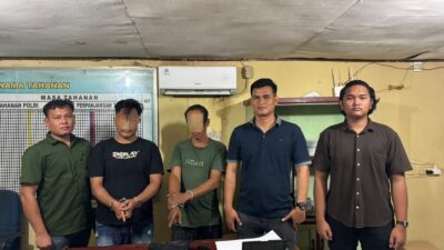 Polsek Kandis Gulung Dua Pengedar Shabu, 11,21 Gram Barang Bukti Diamankan