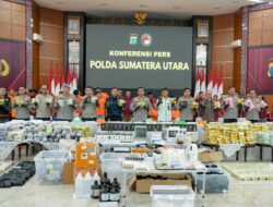 Polda Sumut Ungkap 3.078 Kasus Narkoba, Sita Lebih dari 1,6 Ton Narkoba Berbagai Jenis Sepanjang Semester I 2025