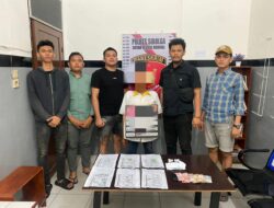 Tim Opsnal Sat Reskrim Polres Sibolga, Tangkap Pelaku Judi Hongkong
