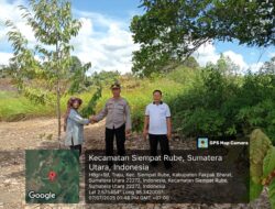 Kapolsek Sukaramai Cek Lokasi Penanaman Serentak