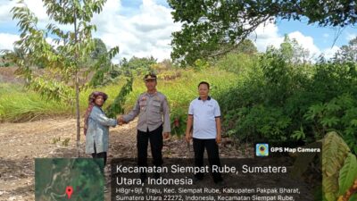 Kapolsek Sukaramai Cek Lokasi Penanaman Serentak