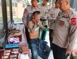 Seorang Pria Laka Tunggal Ternyata Bawa Narkoba ditangkap Polisi