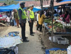 Pasar Rakyat / Onan Sibande Jadi Agenda Kegiatan Rutin Yang Di Tingkatkan Oleh Polres Pakpak Bharat.