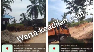 Galian C di Desa Tanjung Harap Diduga Ilegal,Rusak Lingkungan