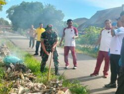 Forkopimca NA. IX-X Serta PKL Mahasiswa UNIMED Melaksanakan Kegiatan Jum’at Bersih di Los Pekan Aek Kotabatu