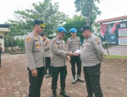 Dukung Ops Patuh Toba 2025 Waka Polres Pakpak Bharat Pimpin Gaktiplin Personil.