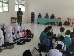 Bati Komsos Koramil 12/LP Berikan Materi Wawasan Kebangsaan dan PBB