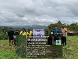 Petani Berterimakasih Atas Peranan Polri Dalam Program Ketahanan Pangan Di Kabupaten Pakpak Bharat.