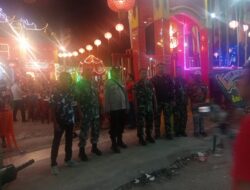 Personil Koramil 03/SB Laksanakan Pengamanan Perayaan HUT Dewa Ti Hu Ong Ya di Vihara Buddha Shanti