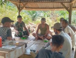 Koramil 12/LP Laksanakan Komsos di Dusun Batang Gogar, Ajak Warga Waspadai Bahaya Kebakaran