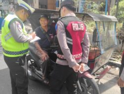 Dalam Rangka Ops Patuh Toba 2025, Polres Sibolga Tilang Penggar Kasat Mata