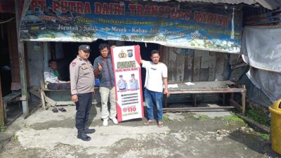 Peduli Kamtibmas Polsek Salak Ajak Masyarakat Waspada Dan Hubungi Layanan Call Center : 110 Polres Pakpak Bharat