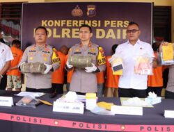 Laksanakan Asta Cita Presiden RI, Polres Dairi Berhasil Ungkap 8 Kasus Narkoba Selama Bulan Juli