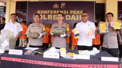 Laksanakan Asta Cita Presiden RI, Polres Dairi Berhasil Ungkap 8 Kasus Narkoba Selama Bulan Juli