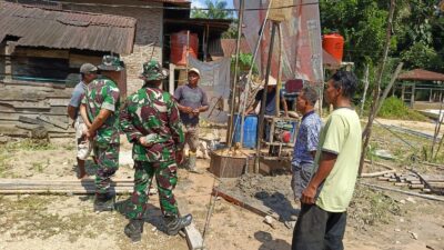 Sumber air bersih di Desa Tanjung Medan