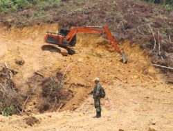 Hari Ke-4 TMMD ke-125, Pembukaan Jalan 4.500 Meter Di Desa Tanjung Medan Terus Berlanjut Dengan Proses Lancar