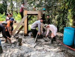 Pembuatan Sumur Bor TMMD 125 Kodim 0209/Labuhanbatu Capai 40%, Warga Desa Tanjung Medan Segera Nikmati Air Bersih