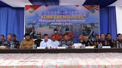 TNI AL Gagalkan Penyelundupan Rokok Ilegal dari Thailand