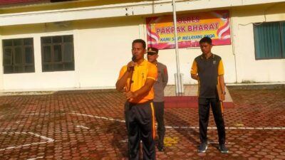 Ciptakan Jasmani Dan Rohani Yang Sehat Waka Polres Pakpak Bharat Pimpin Olahraga Rutin.