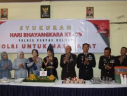 Kebersamaan Warnai Syukuran HUT Bhayangkara Ke – 79 Tahun 2025 Yang Di Adakan Polres Pakpak Bharat.