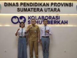 Lolos Seleksi Menjadi Paskibraka Nasional Tahun 2025,Adinata dan Kristine Audensi Dengan Kadisdik Provsu