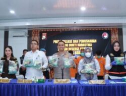 Polres Asahan Ungkap Jaringan Narkoba Antar Provinsi,Barang Bukti 31,5 KG Dimusnahkan