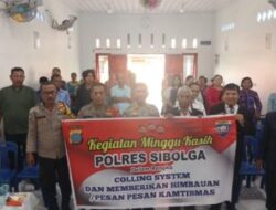 Polres Sibolga Sosialisasi Call Center 110 di Gereja GPI Sidang Ketapang Sibolga