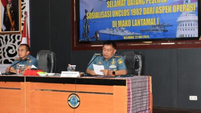 Prajurit Yonmarhanlan I Ikuti Sosialisasi Hukum Militer di Mako Lantamal I