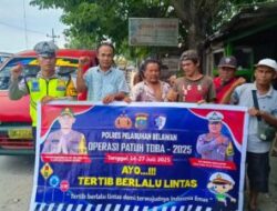 Sosialisasi Operasi Patuh Toba 2025, Sat Lantas Polres Pelabuhan Belawan Sambangi Supir Angkot di Warung Kopi
