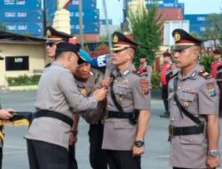 Kapolres Pelabuhan Belawan Pimpin Sertijab Kabag Ops dan Pelantikan Kabag Log