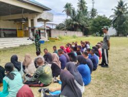Danramil 10/Tanjung Medan Memberi Pengarahan Dan Motivasi Kepada Paskibra Tingkat Kecamatan