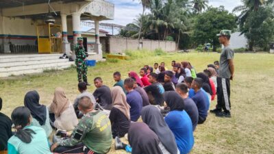 Danramil 10/Tanjung Medan Memberi Pengarahan Dan Motivasi Kepada Paskibra Tingkat Kecamatan